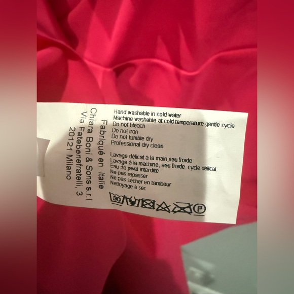 NWT Chiara Boni La Petite Robe Zinon Square Neck sheath Dress – Pink – Size 6 - Picture 10 of 10